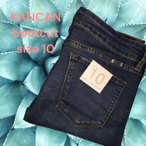 NWT KanCan Ivy Mid-Rise Boot Cut Jean sz 10